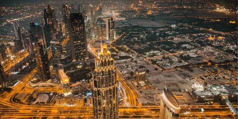 Vue depuis le Burj Khalifa